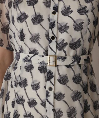 GRACE CONTINENTAL ドローイングプリントワンピース キナリ