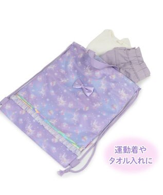 Mother garden マザーガーデン ユニコーン お着替え巾着リュック 《フラワー柄》 フラワー柄