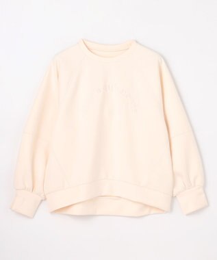 ANY ロゴ刺繍ダンボールトレーナー エクリュ