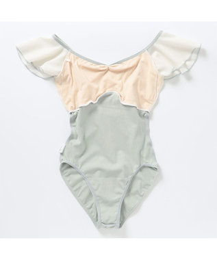 Chacott フレアスリーブレオタード リーフグリーン