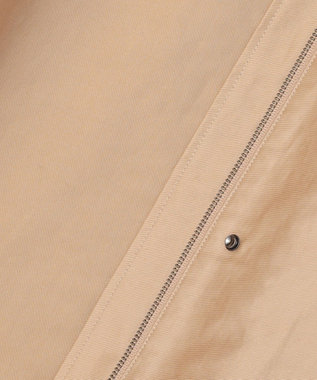 ICB L 【配色襟取り外し可能】ライトモールスキン キルトライナー付きバーンジャケット チノ