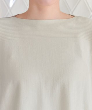 Tiaclasse 前後2wayバイカラーニットプルオーバー アイボリー