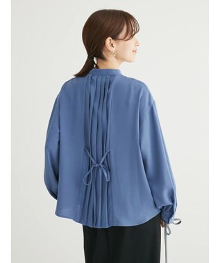 Green Parks ・ＥＬＥＮＣＡＲＥ　ＤＵＥ　バックプリーツブラウス Blue
