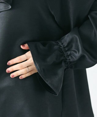 CRAFT STANDARD BOUTIQUE フリル衿ブラウス Black