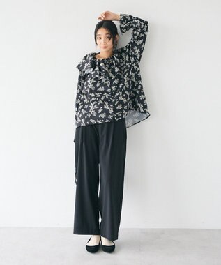 CRAFT STANDARD BOUTIQUE フリル衿ブラウス Flower