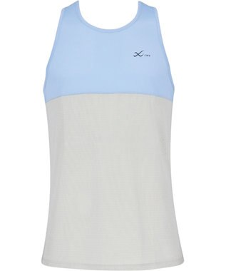 CW-X 【UNISEX】 CW-X ランニングシャツ メッシュ素材 涼しい着ごこち スポーツウェア ノースリーブ ユニセックス DLR160 /ワコール サックス