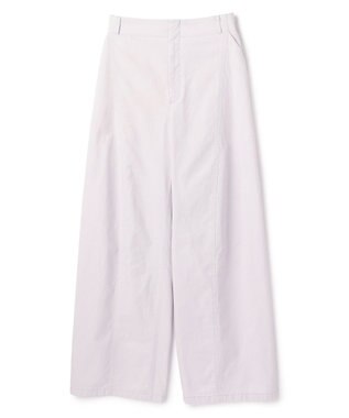 BEIGE， PREHNA / コットンツイル カービーシームワイドパンツ Lilac