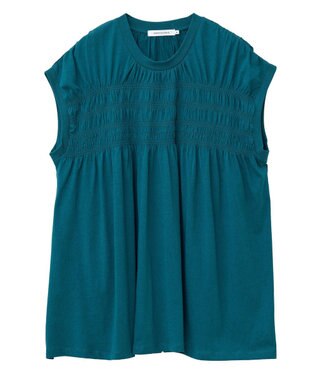 AMERICAN HOLIC シャーリング半袖フレアプルオーバー Green