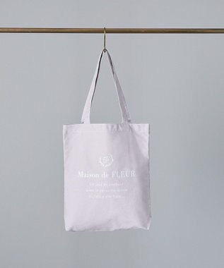 Maison de FLEUR EC限定ブランドロゴプリントキャンバストート Gray