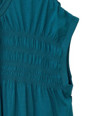 AMERICAN HOLIC シャーリング半袖フレアプルオーバー Green