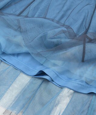 YECCA VECCA レイヤードチュールマーメイドスカート Blue