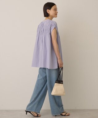 AMERICAN HOLIC シャーリング半袖フレアプルオーバー Lavender