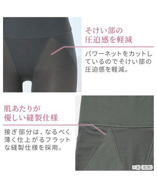 BRADELIS New York 【Yukine inc. 】ゆきねえ365綿混モアらくヒップアップレギンス25 シャドーグレー