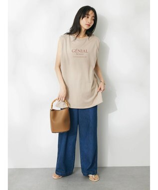 CRAFT STANDARD BOUTIQUE ＧＥＮＩＡＬ　プリントタンクトップ Brown