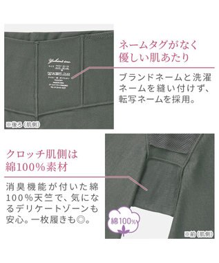 BRADELIS New York 【Yukine inc. 】ゆきねえ365綿混モアらくヒップアップレギンス25 シャドーグレー