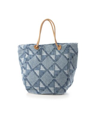 UNBILLION cachecache 加工デニムトートバッグ ブルー