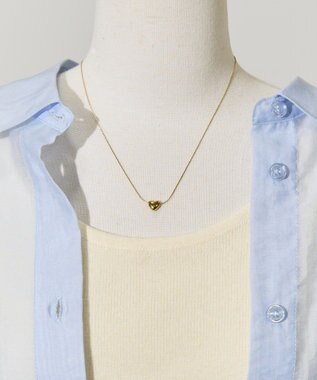 AMERICAN HOLIC ステンレス　シンプルハートネックレス Gold