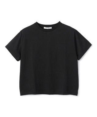 BEIGE， DIOP / スビンコットン クロップドTシャツ Black