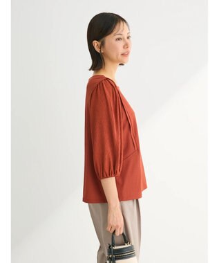 Green Parks 袖表面ドッキングカットプルオーバー Terracotta