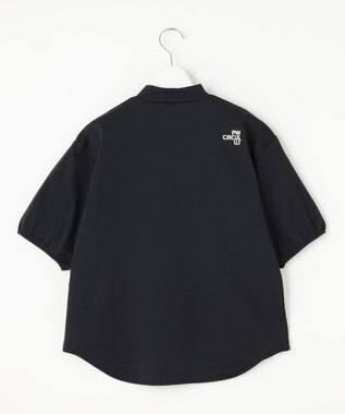 PW CIRCULUS 再入荷！【UV遮蔽率99% UVカット / 速乾 / ストレッチ】【WOMEN】パフスリーブモックネックT ゴルフウェア レディース ブラック系