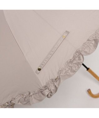 UNBILLION カシュネ cachenez / 【晴雨兼用】【日傘】 UV カット率99％以上 PUビッグフリルショートパラソル ダークベージュ