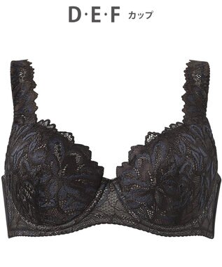 Wing ブラジャー Wing Lesiage 包みこむようなフィット感 安定感のあるつけごこち 肩にくいこみにくい ブラ PB3010 ウイング／ワコール ブラック