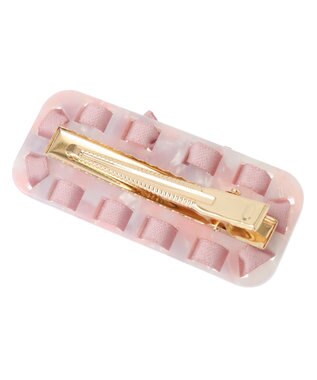 Maison de FLEUR クロッシェリボンクリップ Pink