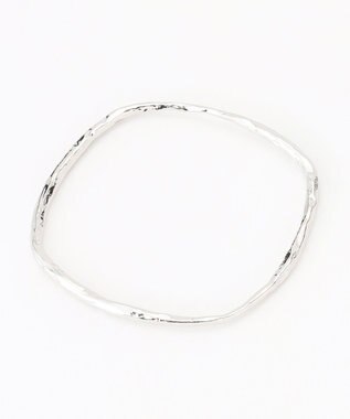 自由区 フレームスクエア バングル シルバー系