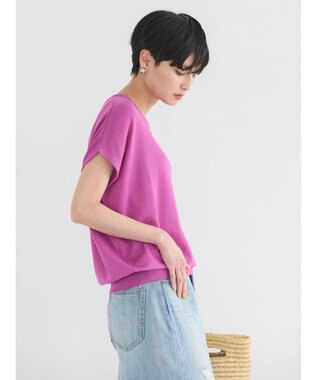 AMERICAN HOLIC 接触冷感フレンチスリーブニットプルオーバー Pink