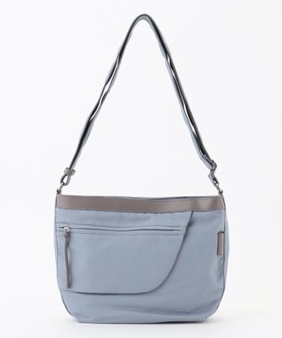 Y'SACCS コーデュロイライクナイロンショルダー ブルー