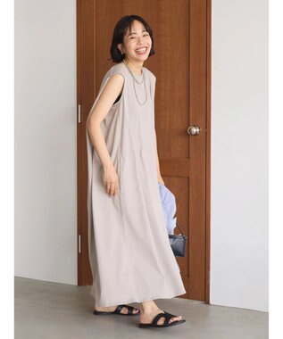 AMERICAN HOLIC ショルダータックノースリーブワンピース Gray Beige