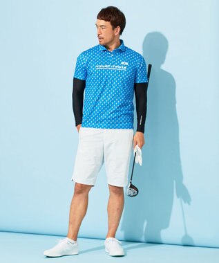 23区GOLF 【MEN】【接触冷感・UVケア・吸水速乾】アイス柄 ポロシャツ ブルー系5