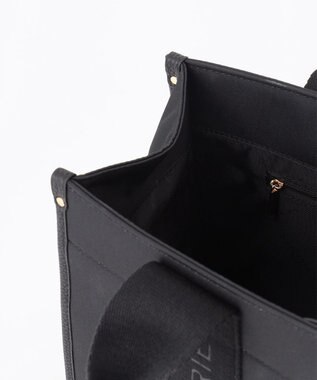 LA BAGAGERIE ロゴテープトートバッグ　Mサイズ ブラック