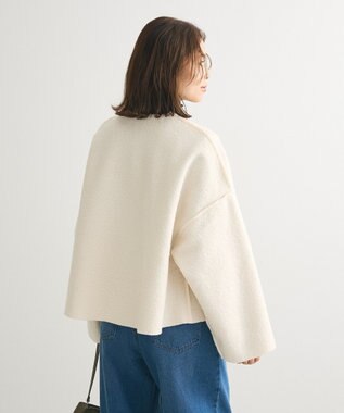 Green Parks リバーシブルカーディガン Off White