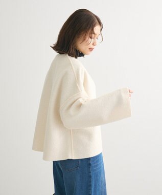 Green Parks リバーシブルカーディガン Off White
