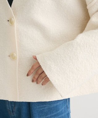 Green Parks リバーシブルカーディガン Off White