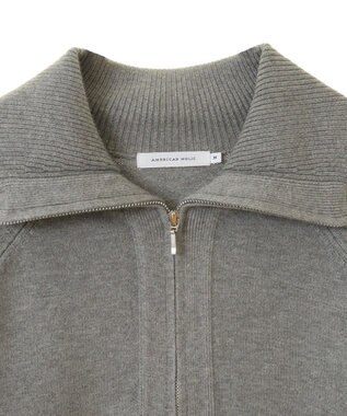 AMERICAN HOLIC バイパチハーフＺＩＰニットプルオーバー Light Gray Mixture
