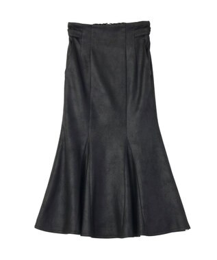 earth music&ecology フェイクレザーマーメイドスカート Black