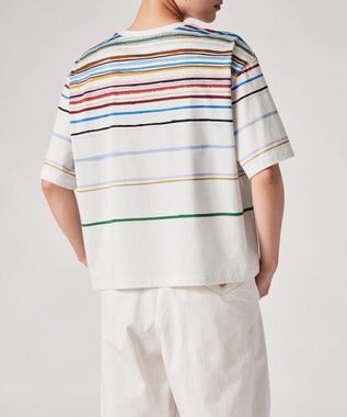 Paul Smith Cairo Stripe Chalk プリントTシャツ マルチカラー