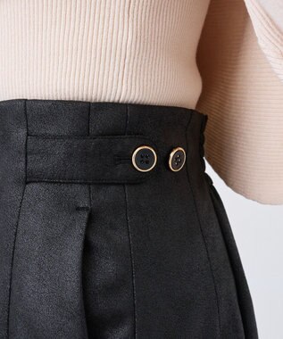 earth music&ecology フェイクレザーマーメイドスカート Black