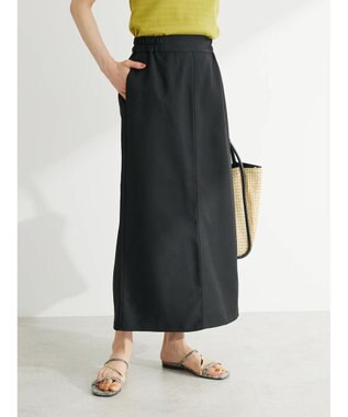 Green Parks 麻調Ｉラインスカート