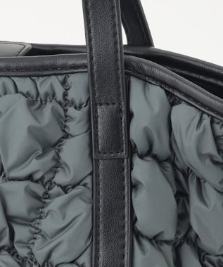 LA BAGAGERIE ポップコーンキルト2WAYトート Sサイズ ダークグレー