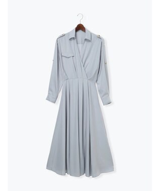 Te chichi トレンチカシュクールワンピース《2026 spring catalog item》 サックスブルー