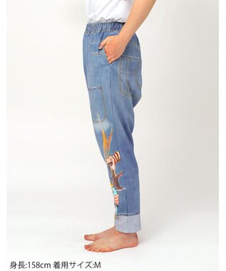 tsumori chisato SLEEP ツモリチサト ボトムス 綿100%(本体) ミニ裏毛素材 長ズボン レディース UOX587 /ワコール ブルー