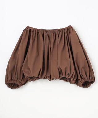 NAVE 【Nave　洗える】リリー 　バルーンスリーブブラウス ダークブラウン系