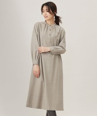 J.PRESS LADIES 【洗える】ANASTASIA milled ワンピース ベージュ系