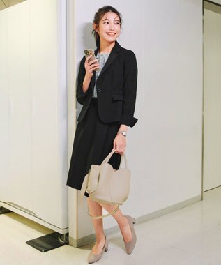 Tiaclasse 【ダブルクロス・洗える】アシメタックスカート ブラック