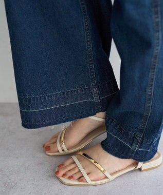 YECCA VECCA 綿麻デニムサロペット Indigo