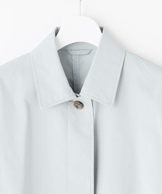 J.PRESS LADIES S 【洗える・撥水】ポリアーティローザ シングル トレンチコート フェードブルー系