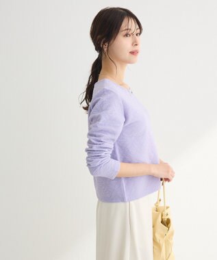 Green Parks シアーポコポコプルオーバー Purple